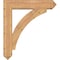 Ekena Millwork Thorton Arts and Crafts Smooth Bracket w/ Offset Brace, Western Red Cedar, 7 1/2"W x 34"D x 38"H BKT0806X34X38THR03SWR - alternate 3